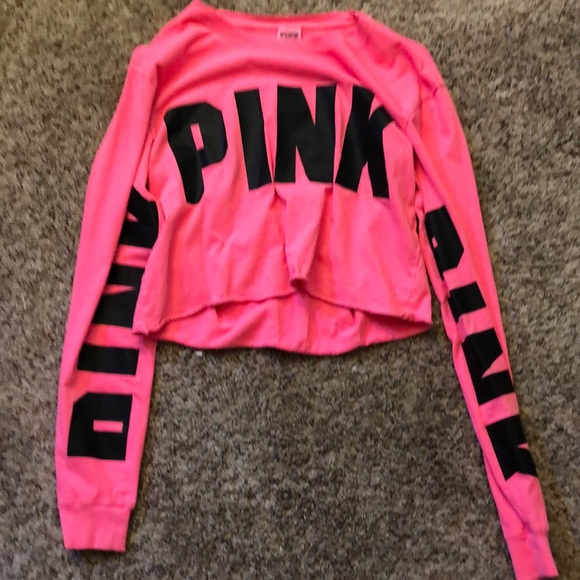PINK Victoria's Secret Tops - PINK- long sleeve crop top